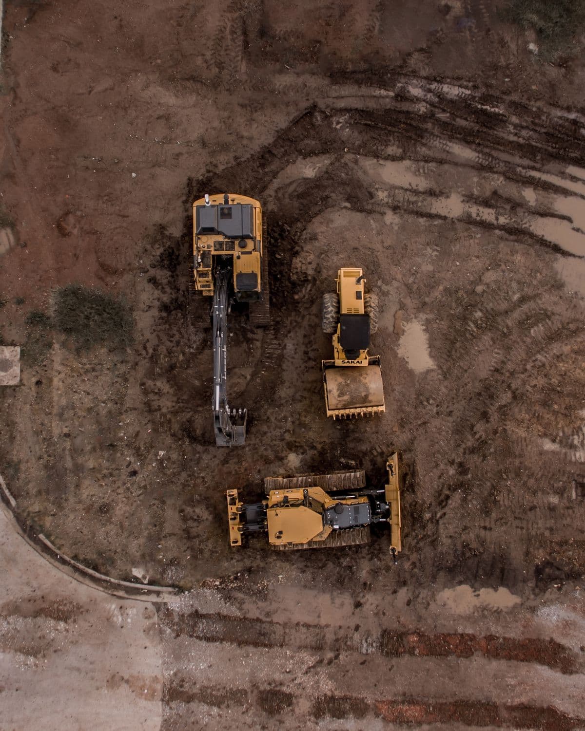 Commercial site captured from the air