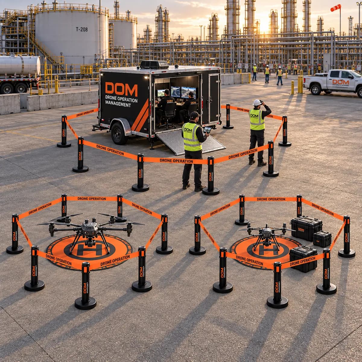 Drone Operation Corporate Barrier Kit — 24 Pack — exact quantity shown